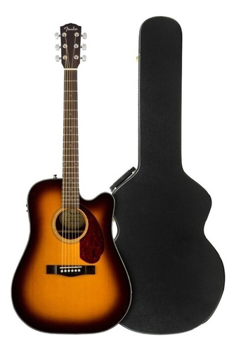 Fender Guitarra Electro Acustica Con Estuche Cd-140sce Caoba