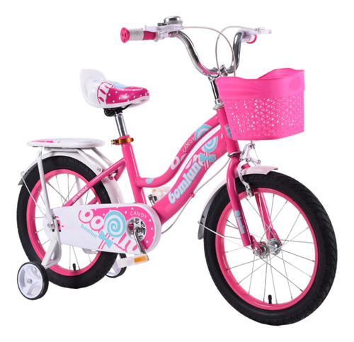 Bicicleta Entrenadora Para Niños Aeiou Qk-20 Canastilla R12