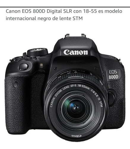 Canon Eos 800d Digital Slr Con 18-55 Es Modelo Internacional
