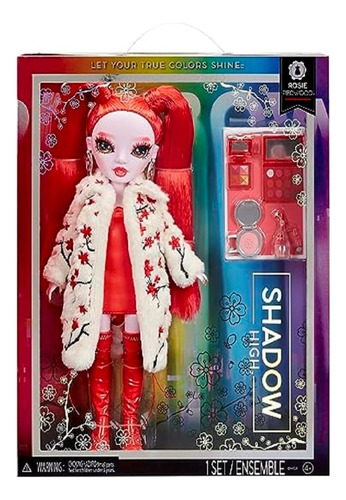 Rainbow High Shadow High Rosie - Muñeca De Moda Roja.