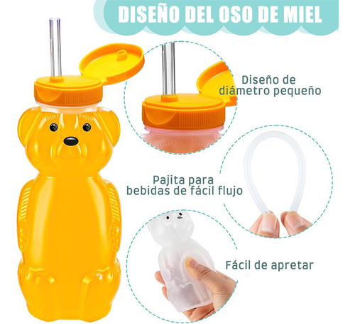 Para Vaso Entrenador De Oso Popote Alimentación