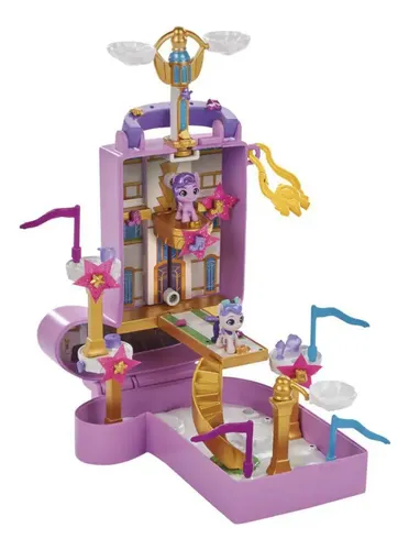 My Little Pony Mini Mundo Mágico - Autocaravana Armable Con 5 Ponis Y 60 Accesorios De Glamping - Regalo Para Niños +5 Años