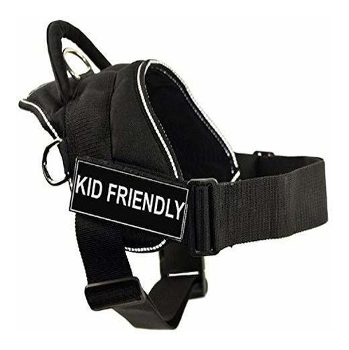 Dt Fun Harness, Kid Friendly, Black With Reflective Trim, La