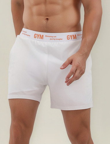 Pantalones Cortos Musculosos Con Doble Forro Elástico Para H