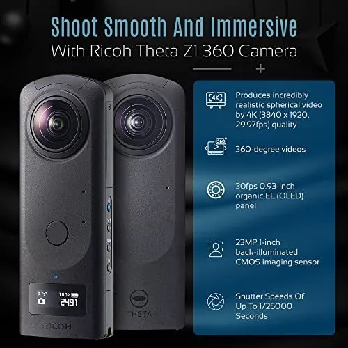 Camara Ricoh Theta Z1 360 Con 51gb Y Corel Essential Photo