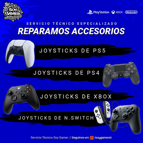 Reparacion Joystick Ps4 / Ps5 / Xbox / Joy Con Nintendo