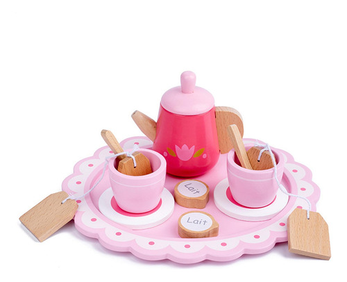 Juego De Té De Simulación Juego De Fiesta De Té De Madera Ju