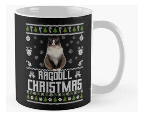 Taza Ragdoll Christmas - Razas De Gatos Festivas Calidad Pre