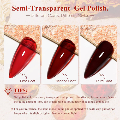 Msruioo Jelly Crystal - Esmalte De Unas De Gel TradĂșcido De