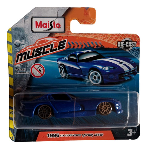 Carro Maisto - Escala 1:64 - 1996 Dodge Viper Gts