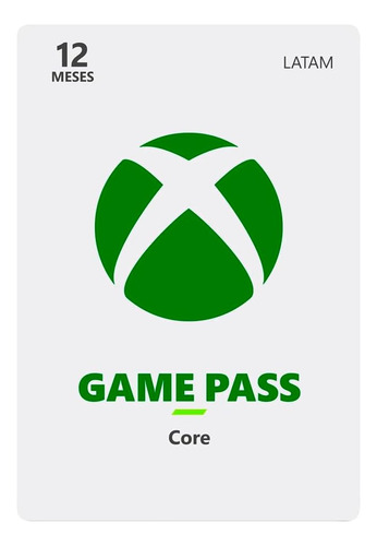 Xbox Game Pass Core 12 Meses.