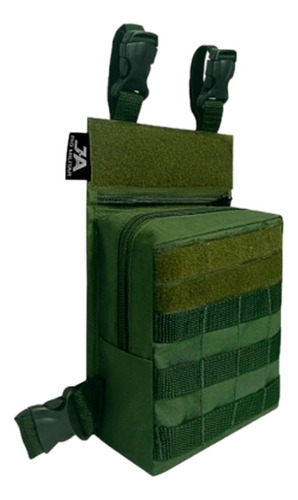 Bornal Tático De Perna Modular Policiar J.a Rio Militar Cor Verde