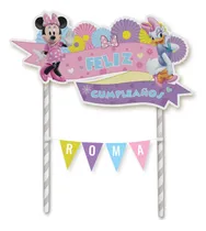 Comprar Topper Para Torta Minnie Y Daisy Personalizado Adorno Centro