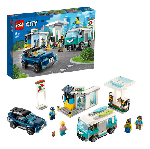 Set Lego City 60257 Construcción Gasolinera + Vehículos