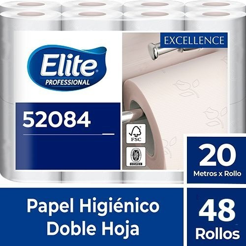 Imagen 1 de 4 de Papel Higiénico Elite Habitaciones Doble Hoja 48 X 20 Metros