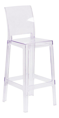 Flash Furniture Mckenna Juego De 4 Taburetes De Bar Fantasma