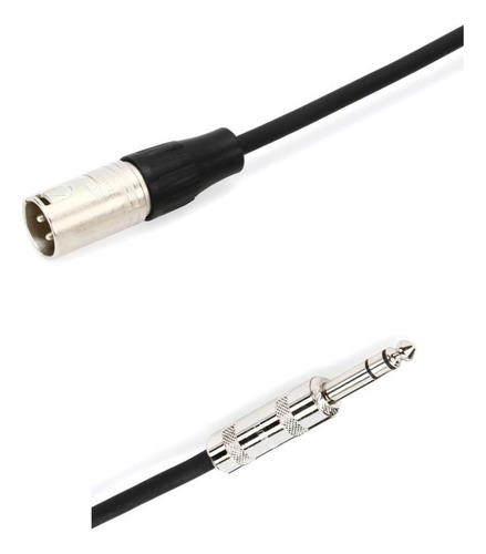 Cable Xlr Macho A Plug 6.3 Balanceado De 10 Metros