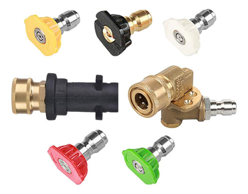 Adaptador De Lavado A Presión Con 7 Ángulos 5 Boquillas .