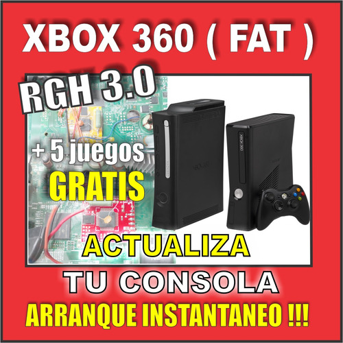 Servicio Tecnico Xbox360 Rgh 3.0 Actualizacion Chip + Regalo