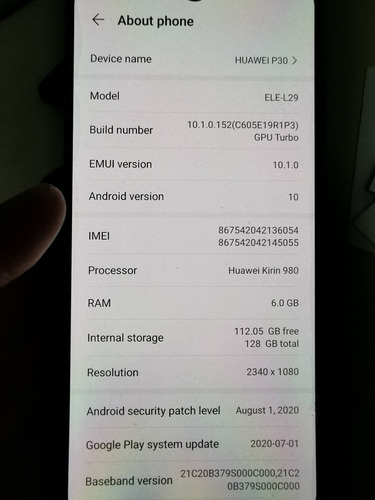 Vendo.troco P30 Preto ( Não É O Pro E Nem O Lite ) 128gb+6gb