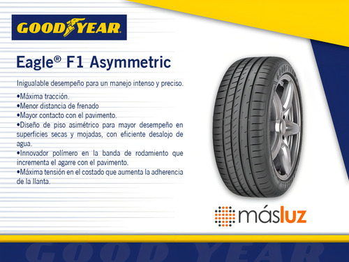 100y Goodyear Eagle F1 Asymmetric 255/40r19 Índice De Velocidad Y