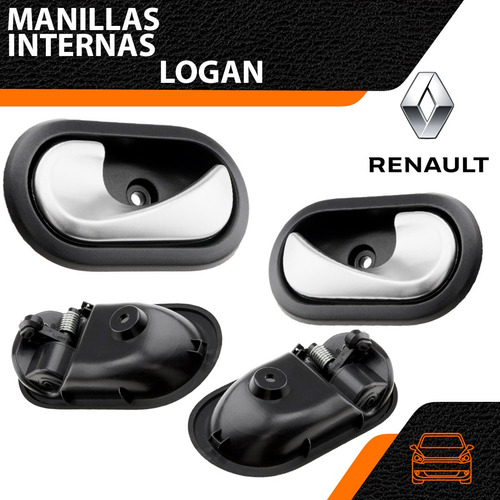 Manilla Interna Renault Logan Izquierd Gris - Etr Colombiana