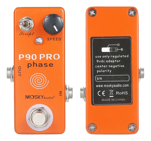 Pedal De Efeito Guitarra Pedal De Efeito Phaser Pedal Moskya