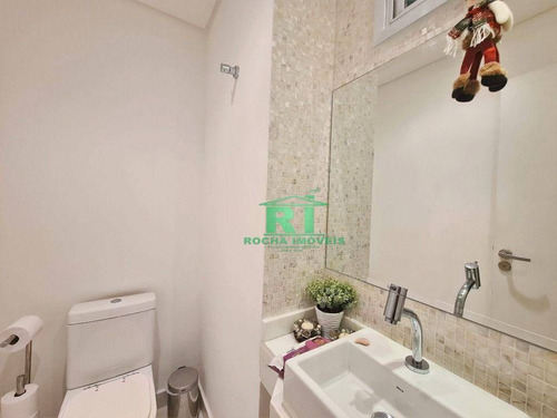 Imagem 9 de 25 de Apartamento Moderno, Varanda Gourmet, 3 Dormitórios, 3 Vagas, Área De Lazer, Pitangueiras, Guarujá/sp - Ap5568