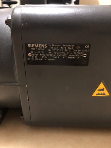 Servomotor 1ft5102-1af71-1ea0 Siemens Simodrive (Usado)