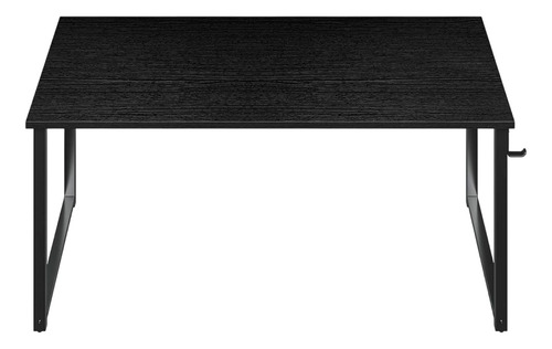 Escritorio Home Office Resistente Madera Negra 100cm