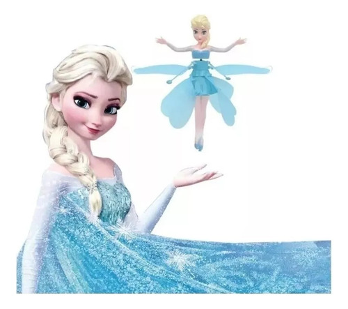 Elsa Boneca Frozen Disney Voa E Gira Brinquedo Usb