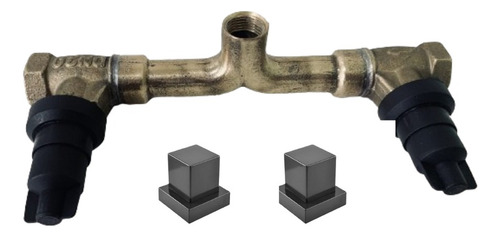 Kit Base + Acabamento Black Para Chuveiro Deca