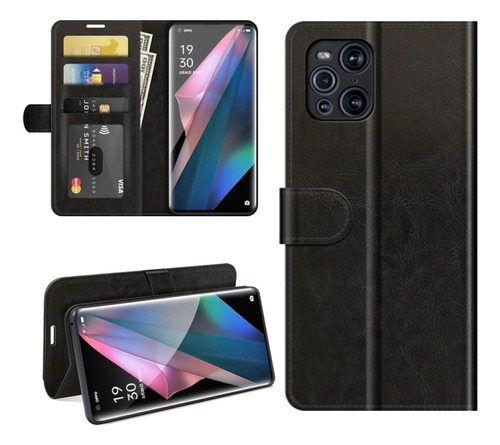 Funda De Piel Tpu Texturizada Para Oppo Find X3 Pro/find X3