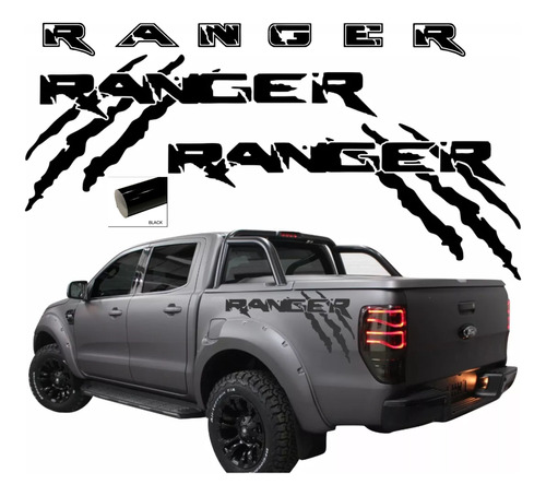 Calcomanías Lateral/trasera  Ford Ranger Garra Monster  X3un