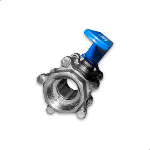 Valvula Registro Esfera Tripartida Aço Mga 2.1/2 Bsp