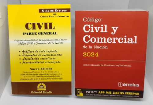 Pack Codigo Civil Nacion Y Guia De Estudio Civil General