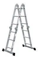 Escalera Articulada Aluminio 12 Escalones Para Tu Casa Multipropósito