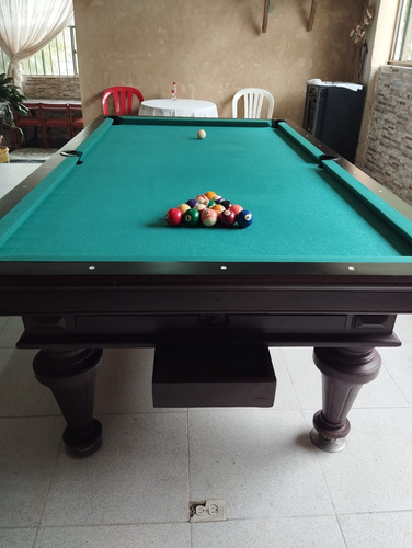 Mesa De Billar Pool Con Accesorios Paño Nuevo