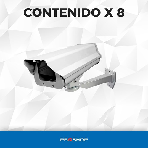 Gabinete Camara Exterior Antivandalico Housing Reforzado X 8