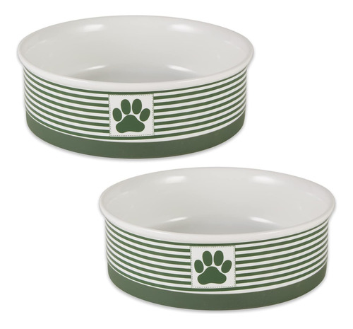 Colección De Mascotas De Cerámica Bone Dry Paw & Patch, Jueg