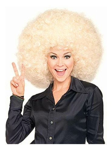 Rubie's Costume Super Size Blond Afro Wig, Yellow, One Size