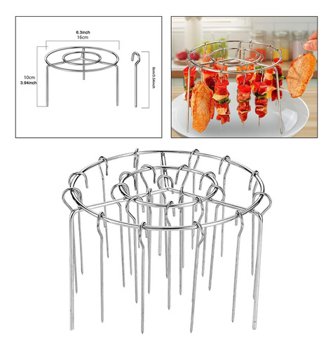 Air Fryer Rack Com Rack De Cozinha De Barro De Espeto