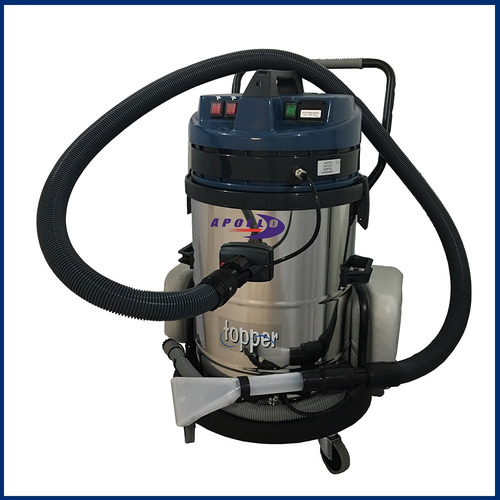 Imagen 5 de 5 de Lava Vestiduras Industrial Topper Autolavado Maquina Inyección Succión Italiana Con Doble Motor Tanque De 60 Y 24 Litros