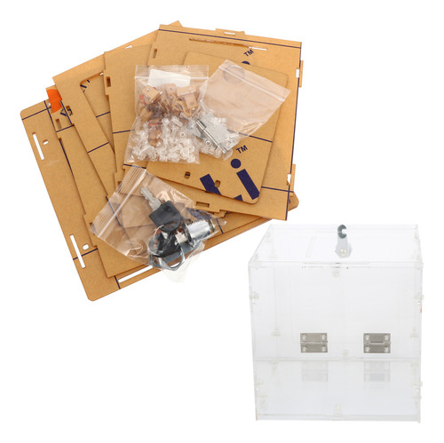 Caja De Donación Con Pantalla De Acrílico Transparente, Urna