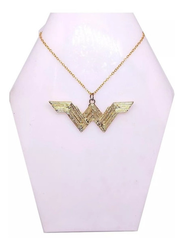 Collar  Mujer Maravilla Wonder Woman Logo Metalico