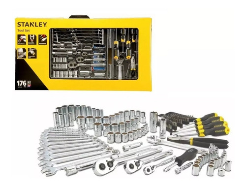 Juego Herramientas Tubos Stanley Stmt74290 176 Pz Maletín