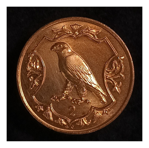 Isla De Man 2 Pence 1986 Sc Km 144 Halcón Peregrino