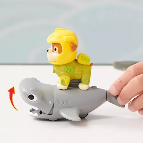 Paw Patrol Rubble Y Tiburon Martillo Aqua Pups Spin Master