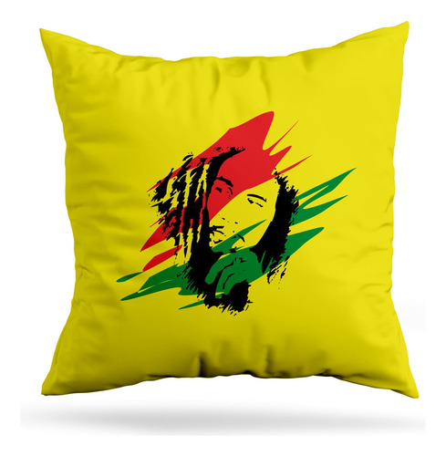 Cojin Deco Bob Marley Rasta (d0749 Boleto.store)