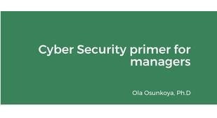 Libro Cyber Security Primer For Managers - Ph D Ola Osunk...